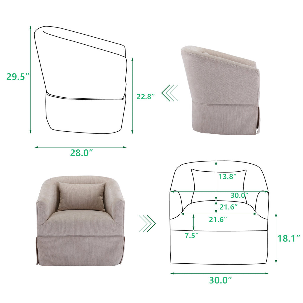 Comfy Sofa Chair with Plump Pillow